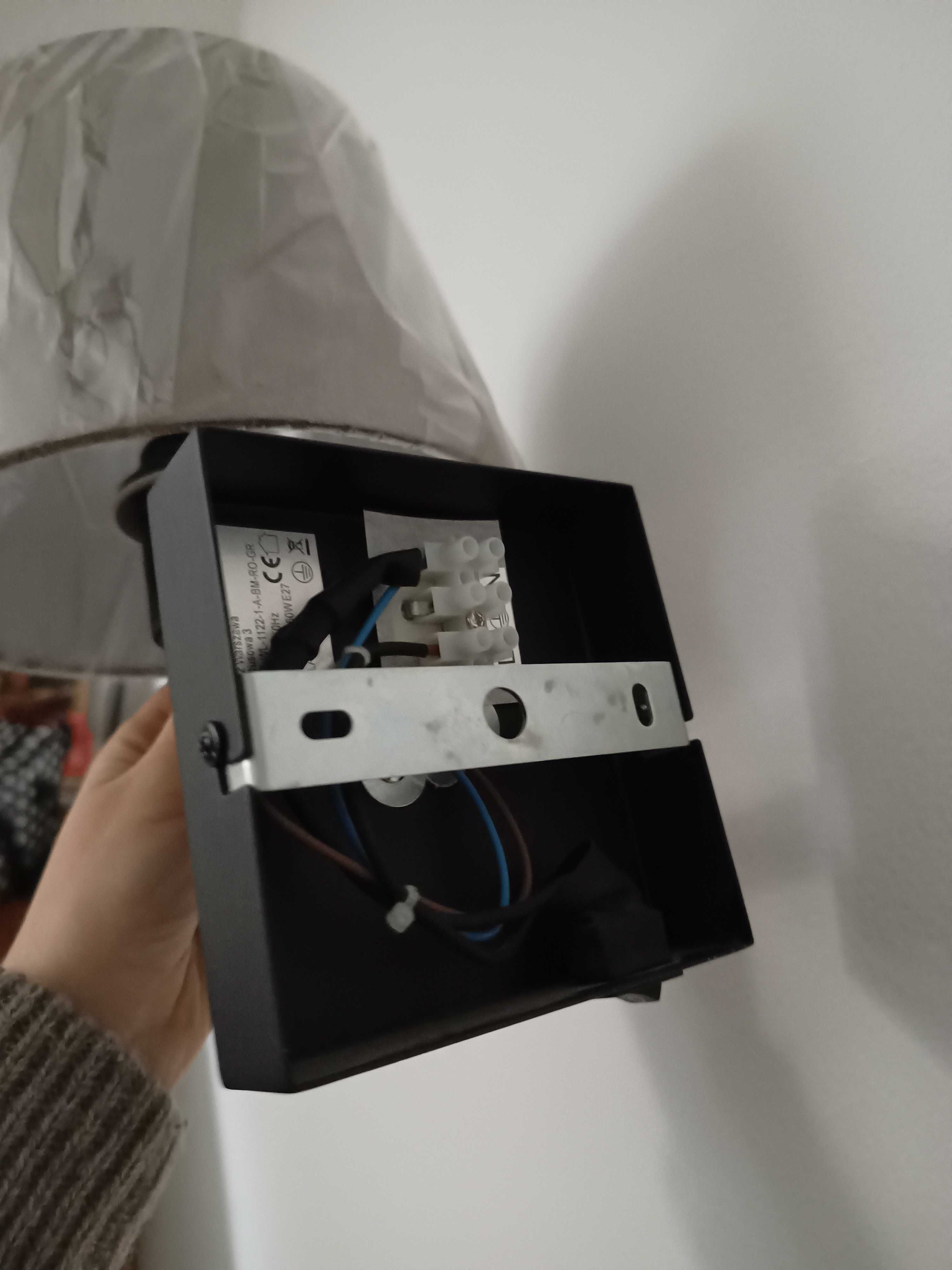 Leroy Merlin nowy kinkiet / lampa ścienna w stylu loft, zafoliowana