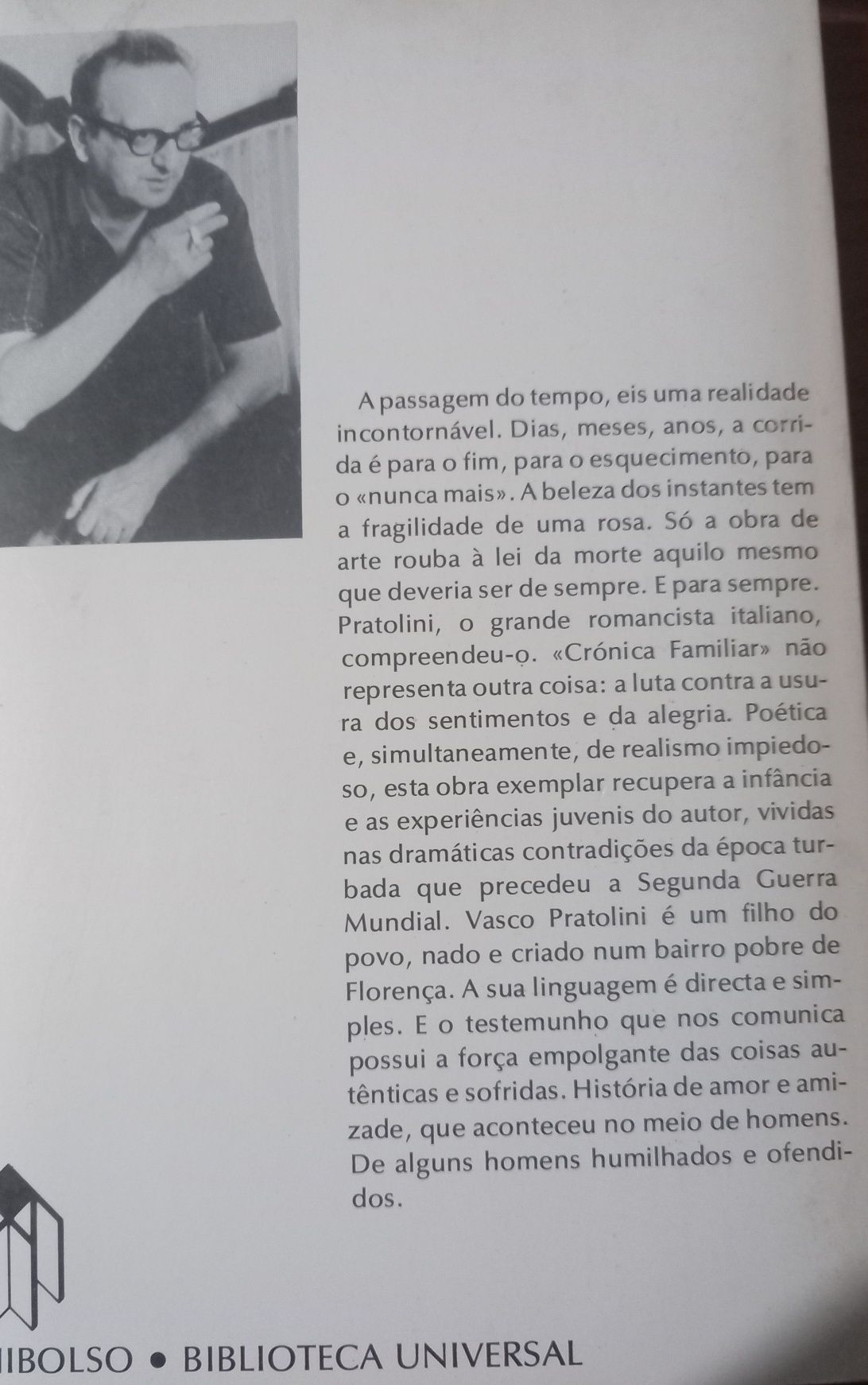 Crónica familiar de Vasco Pratolini da Unibolso