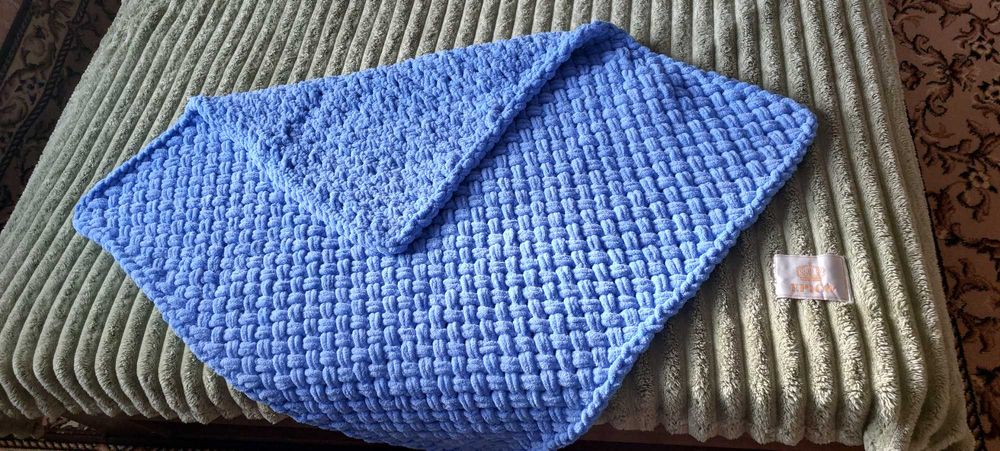 Плед, ковдра, конверт на виписку, дитячий в'язаний,  ручна робота