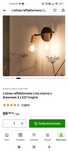 Listwa reflektorowa Lina czarna z drewnem  2xE27 Inspire
