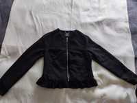 Чорна модна куртка-кофта esmara на застібці велюр м`яка
