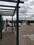 SŁUP 100X100X2X2,3m brama panel słupek bramowy panelowy pergola furtka