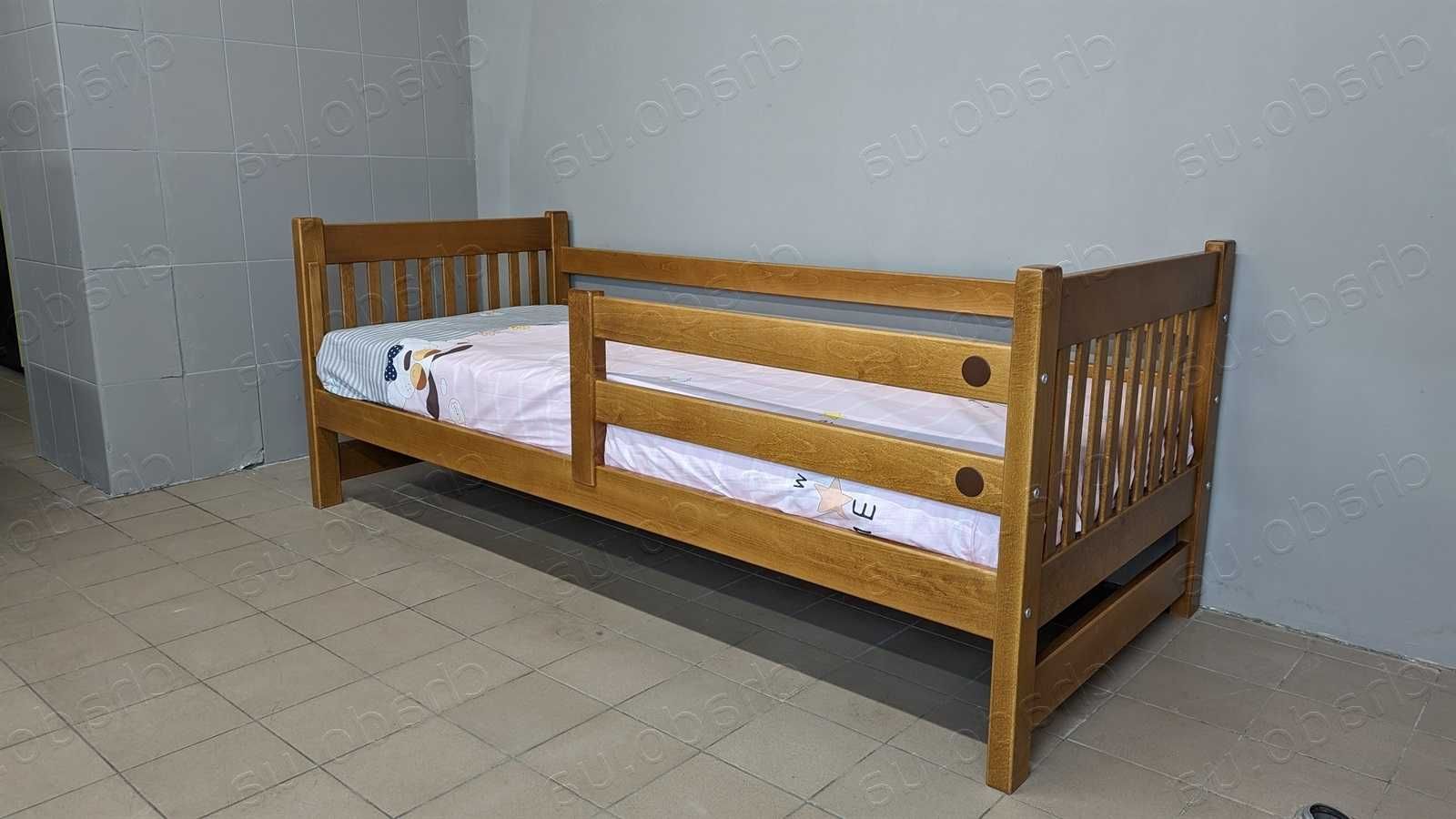 Детская Кровать / Ліжечко для Дитини ! Дитяче Букове Ліжко на Ламелях.