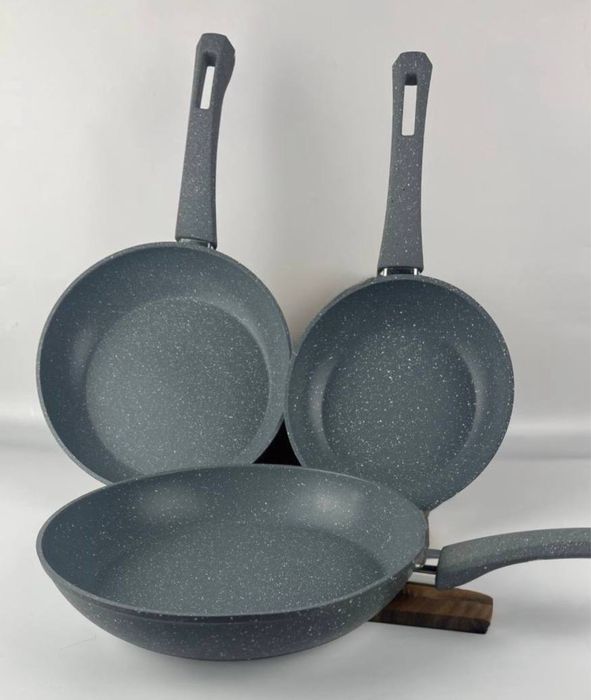 Набір сковорідок A-PLUS 1741 - 3 шт (20 см, 24 см, 28 см)