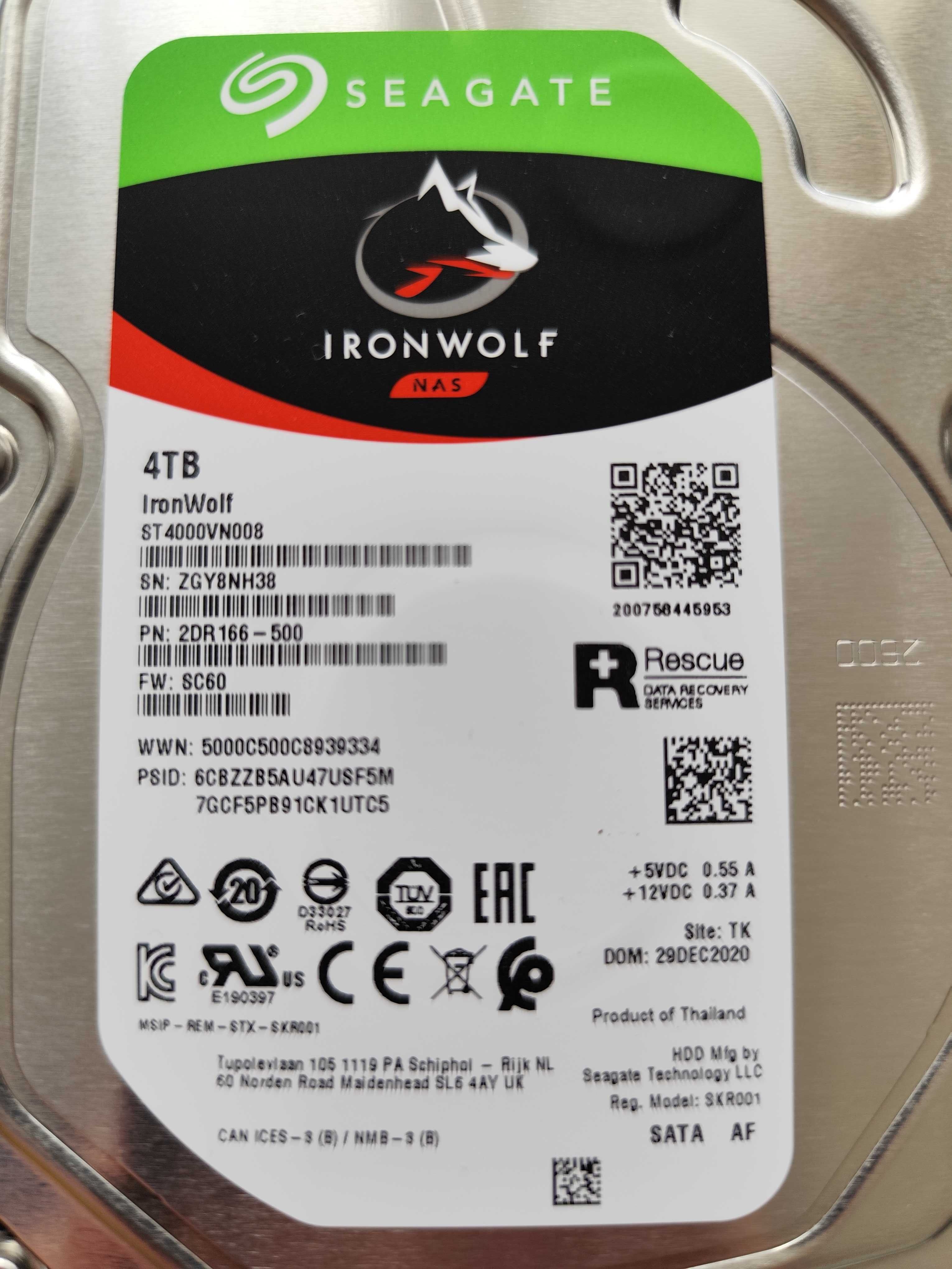 Dysk Seagate Ironwolf 4TB