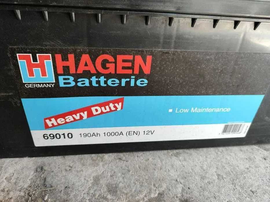 Вантажний акумулятор HAGEN (EXIDE) 6СТ-190. 190Ah 1000A 12V, + ліворуч