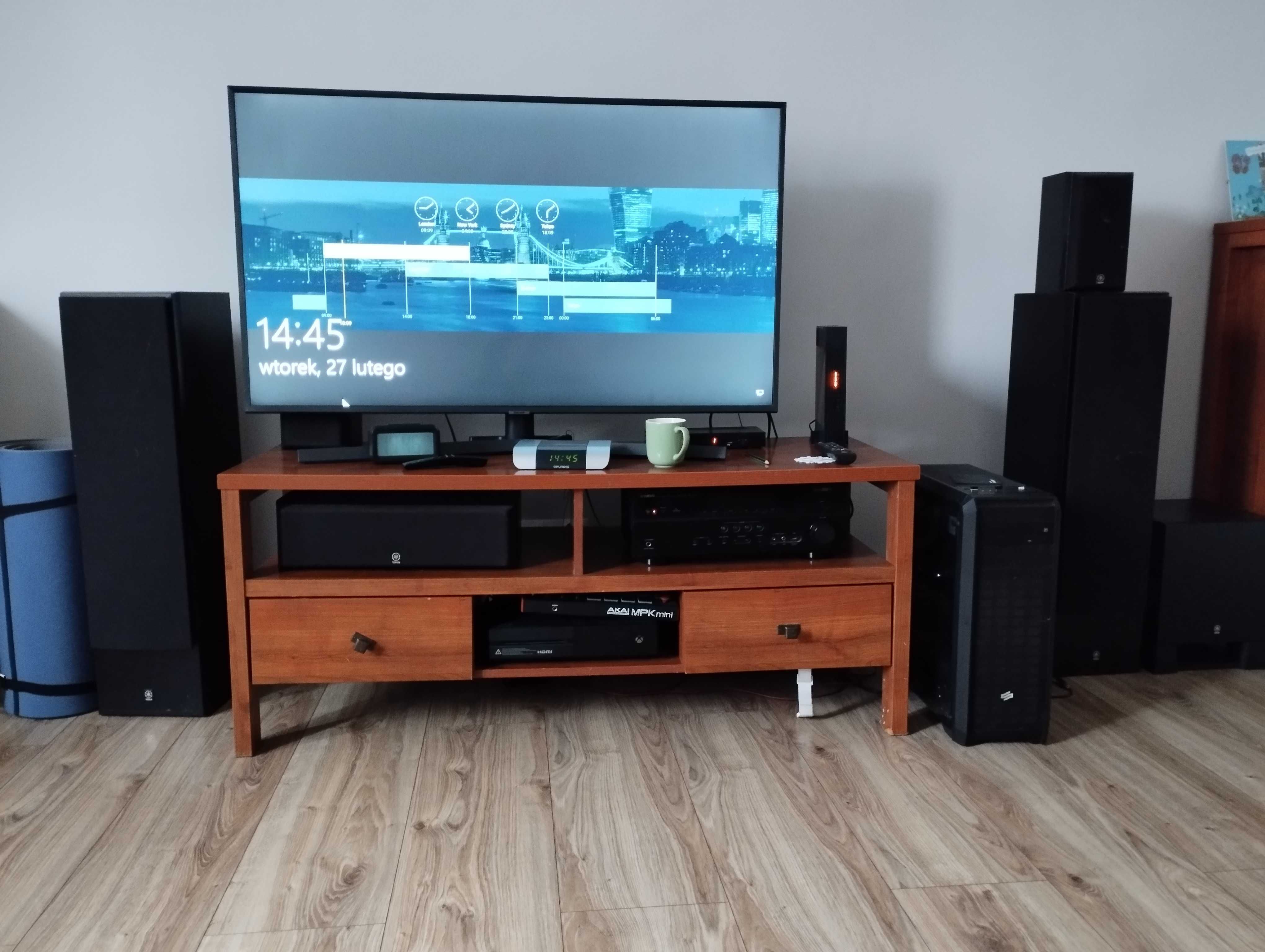 Amplituner Yamaha RX-V473 zestaw głośników Yamaha 5+1 Subwoofer Yamaha