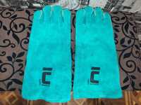 Краги (перчатки) сварщика спилковые зелёные (есть количество)