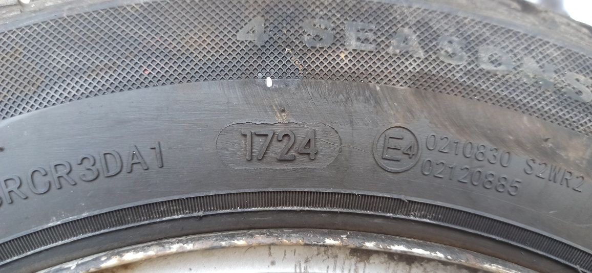 Koła felgi opony całoroczne 155/70R13 VW skoda seat jak nowe  1724rok