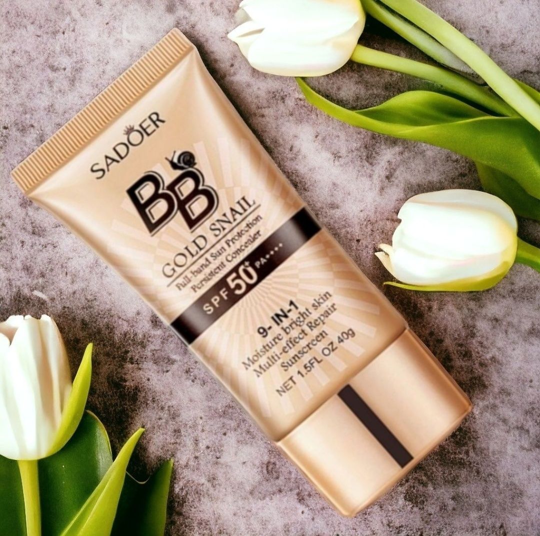 BB Krem z SPF 50 złoty ślimak.