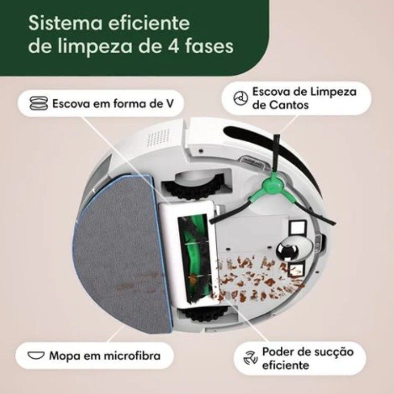 Robot Aspirador e lava Romba
