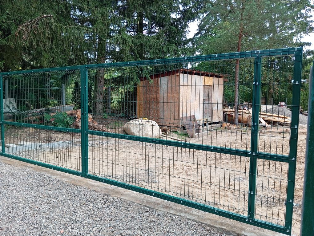 Brama wjazdowa gospodarcza 7m 6m brama łamana 8m