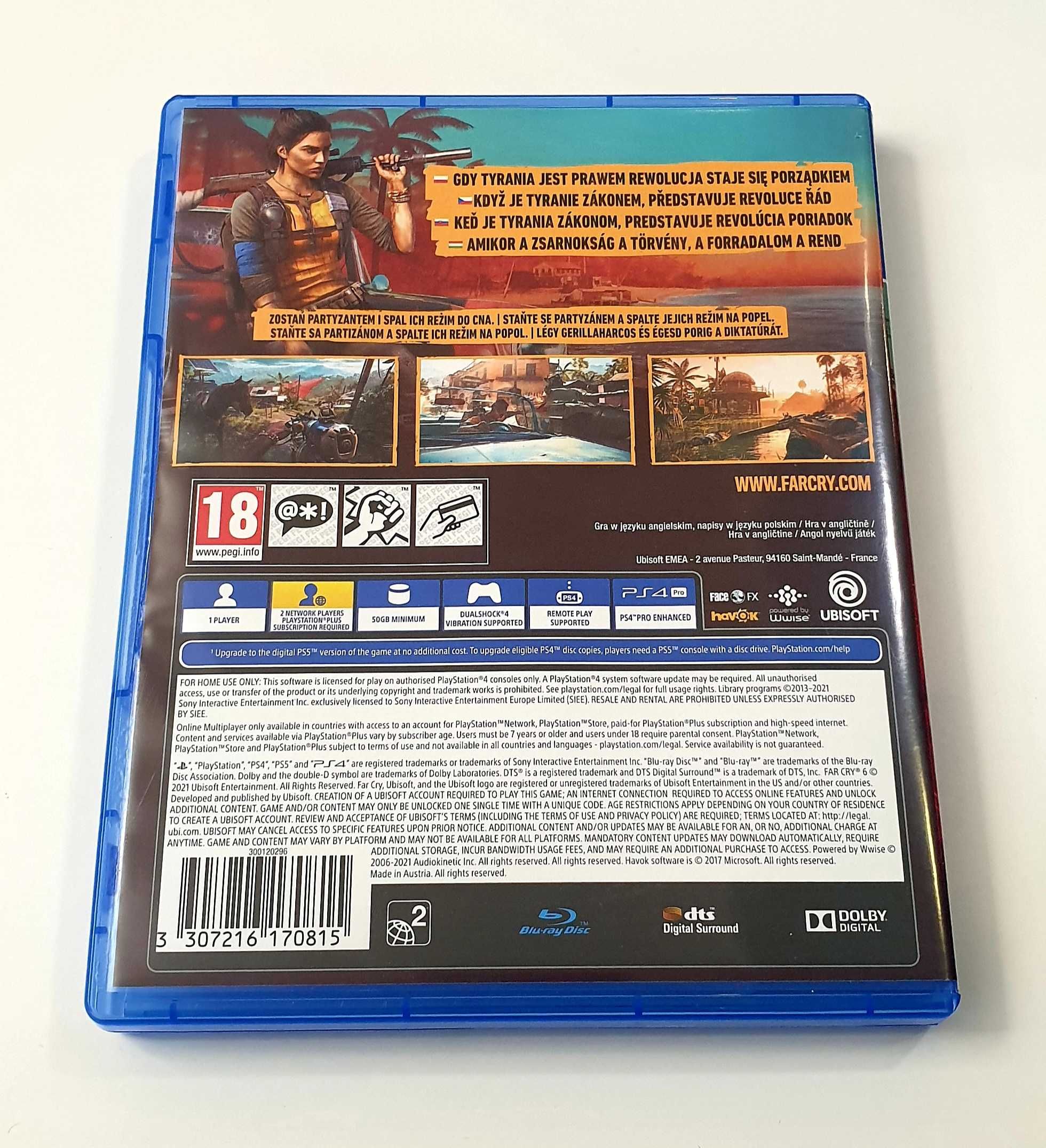 Gra Farcry 6 Far Cry PS4 PS5 PL Playstation 4 5