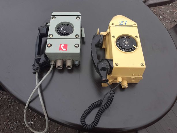 Stary Telefon górniczy Siemens zabytkowy antyk STAN IDEALNY