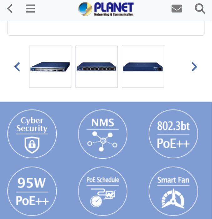 POE ++ хаб свич інжектор хаб PLANET UPOE-2400G 24-Port