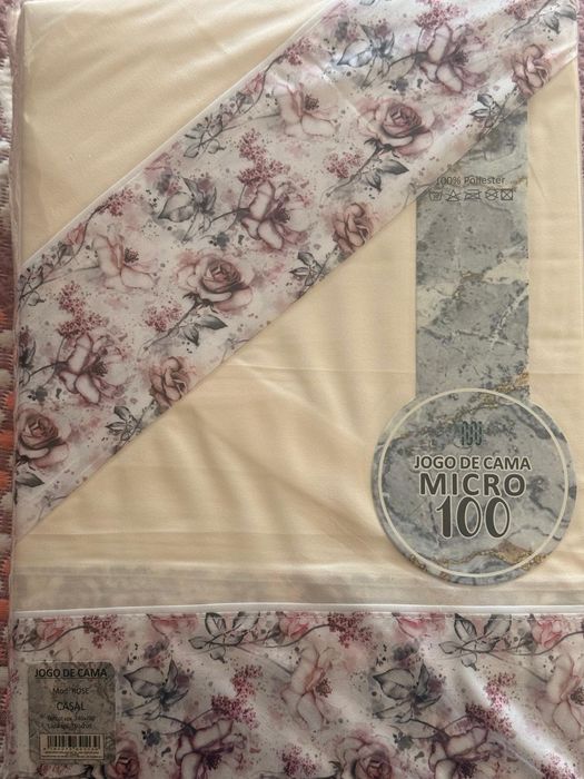 Lençóis cama de casal - rosa