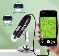 Microscópio Digital USB - 1600X ZOOM - PC e telemóvel (Novos)