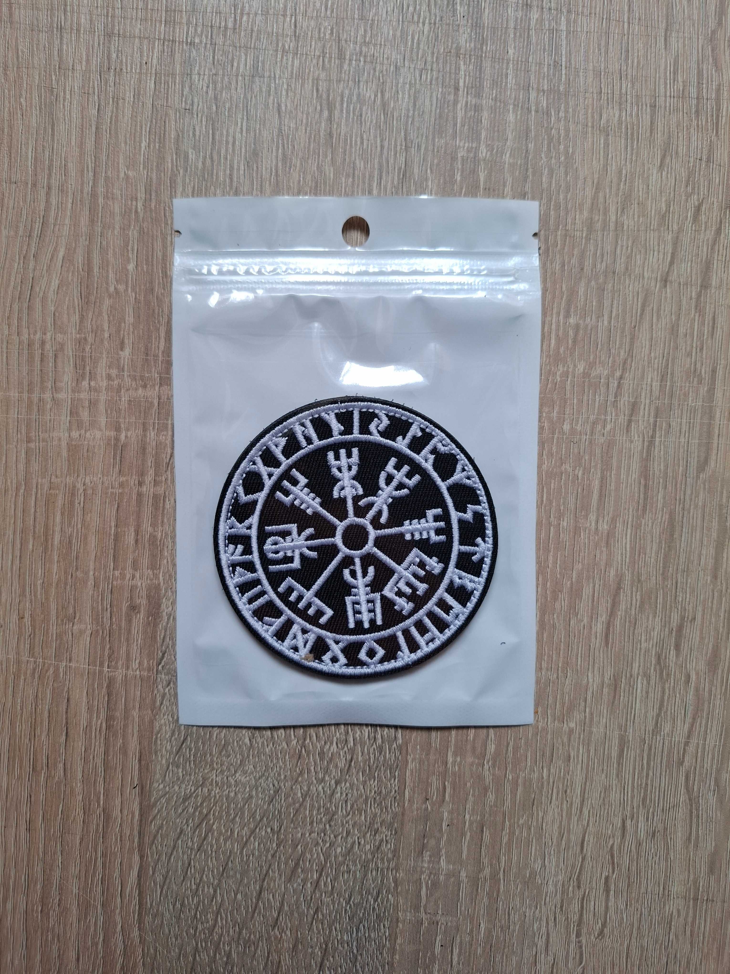 Naszywka Haftowana Vegvisir Kompas Wikingów morale patch