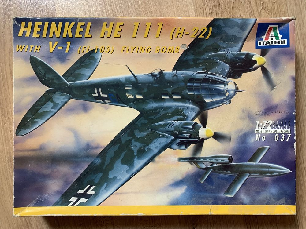 Italeri Heinkel He-111 H-22 V-1 FI 103 Flying Bomb Skala 1:72 Nr 037