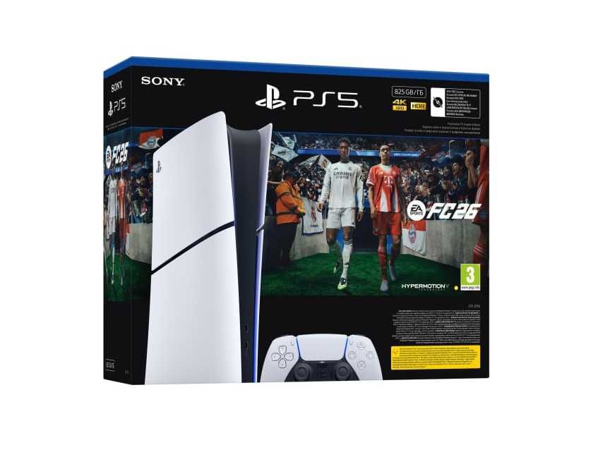 NOWA Konsola Sony PlayStation 5 E Chassis 82 GB Digital FC26 PS5 Raków