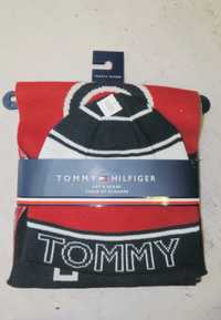 Tommy Hilfiger komplet czapka i szalik nowy na prezent