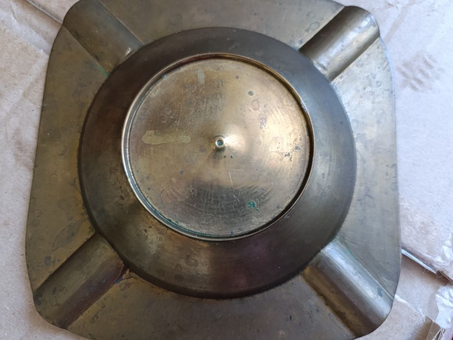 Пепельница латунь. Раритет.