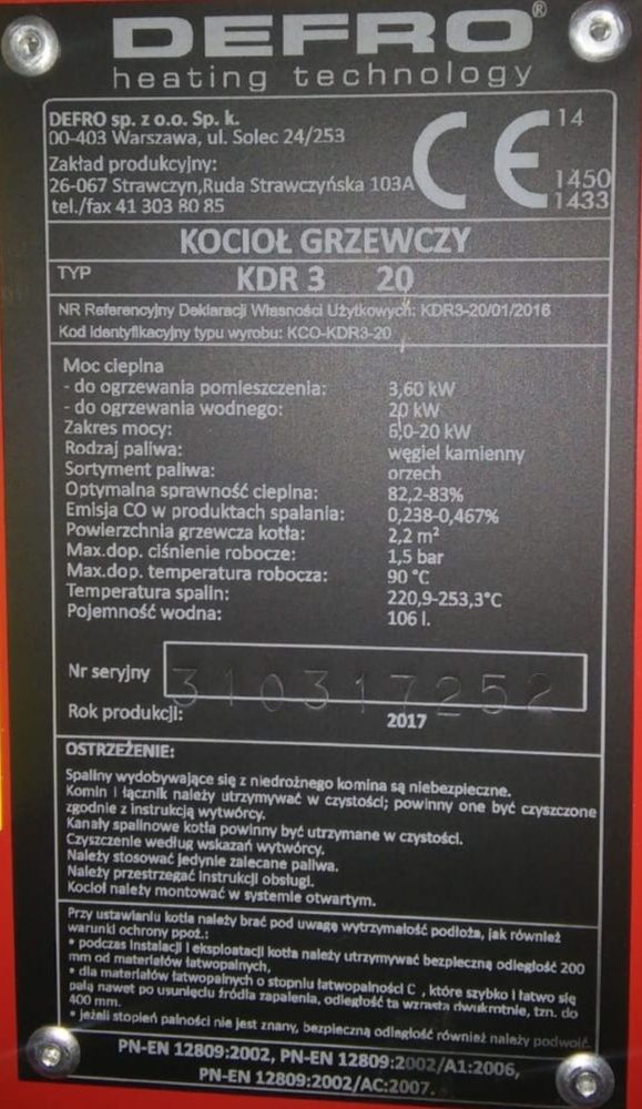Sprzedam piec C.O.