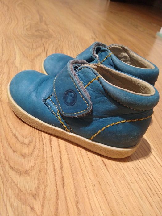 Buty buciki dla chłopca 21 skórzane