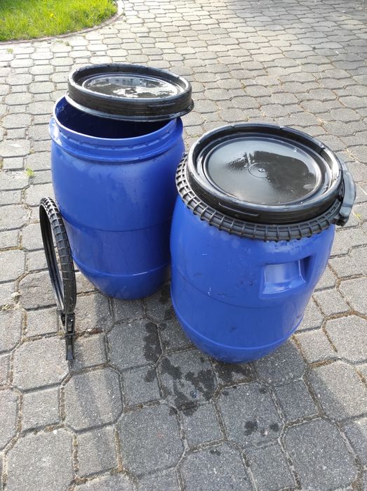 Beczka 30 i 60 l Plastikowa z Obejmą. Szczelna