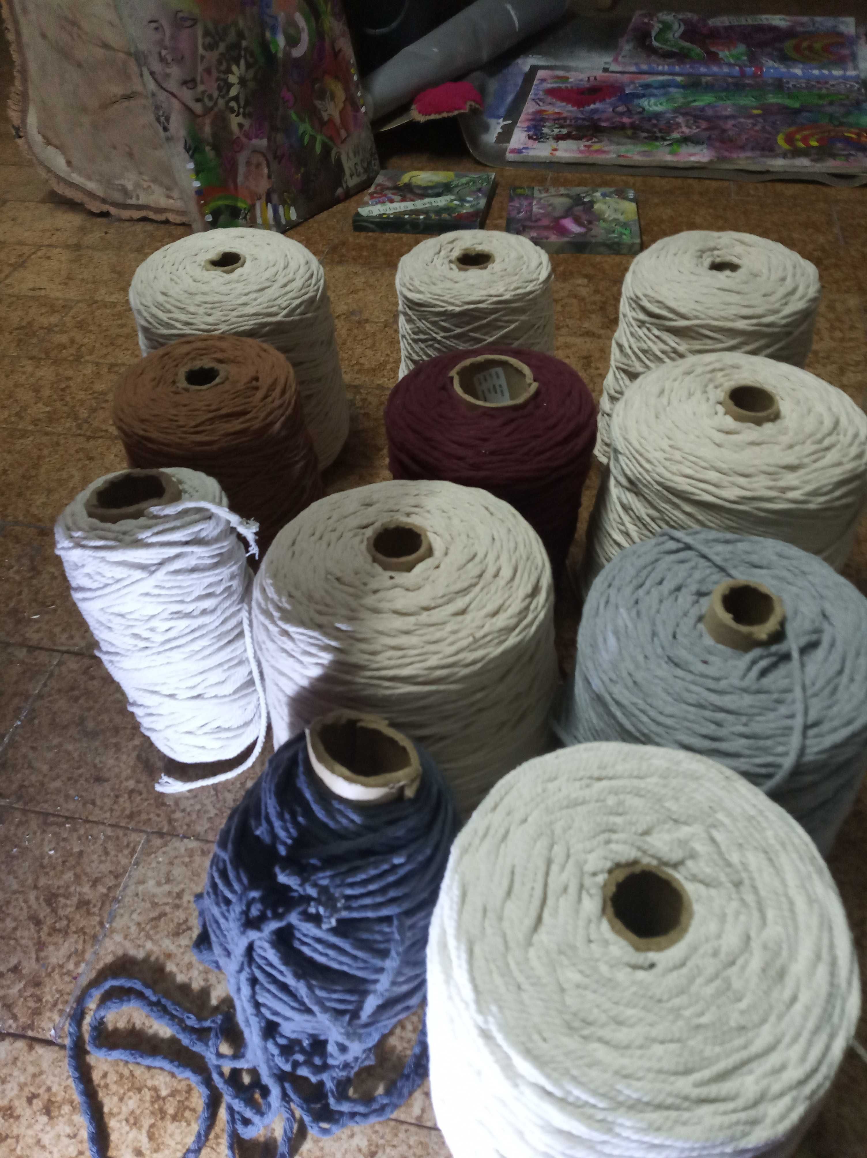 Fio de Macramé Algodão 3 e 5mm