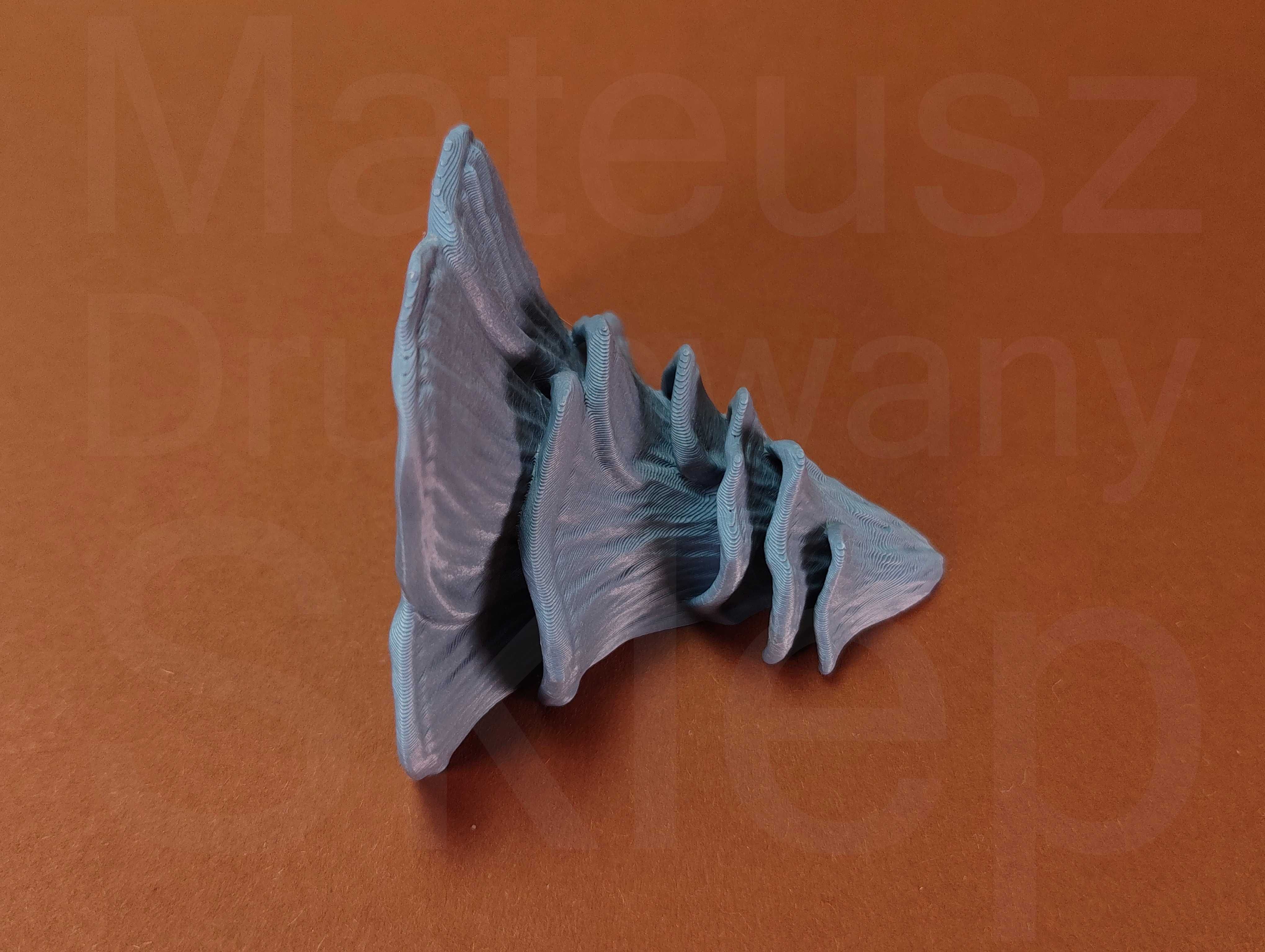 Magnes Grzyb Boczniak Różowy Druk 3D