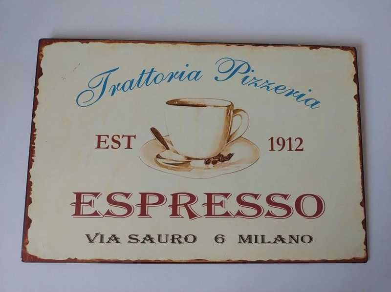 Tabliczki metalowe ozdobne zawieszki blaszane tablice szyld tablica