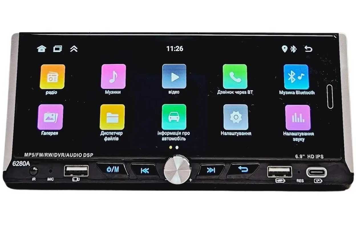 Pioneer CML-PLAY 6280A сенсорна магнітола з CarPlay, GPS, Bluetooth