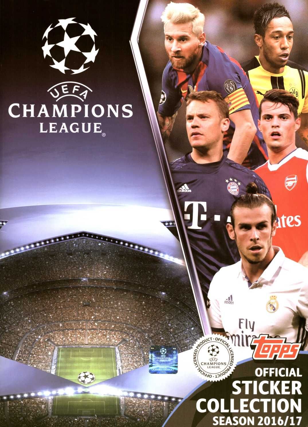 Lote de 397 Cromos Champions League 2016/2017 Topps NOVOS