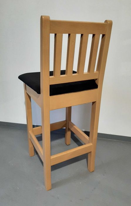 hoker H11 drewniane krzesła barowe hokery kuchenne dąb lancelot 60cm