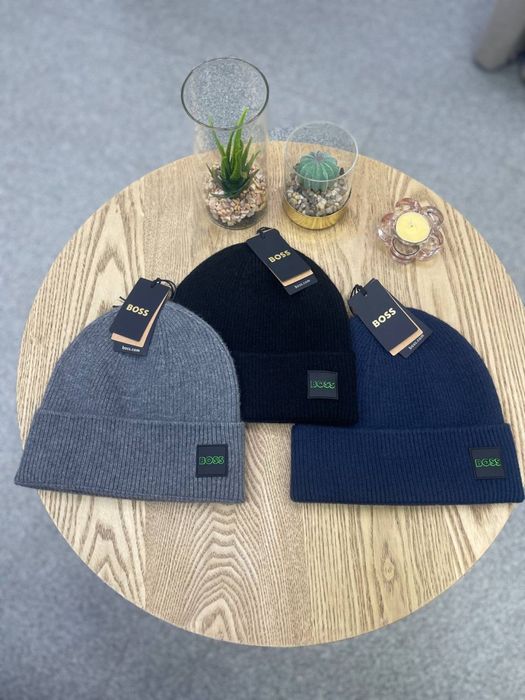 BOSS Чоловіча зимова шапка ,мужская шапка Розмір ONESIZE
