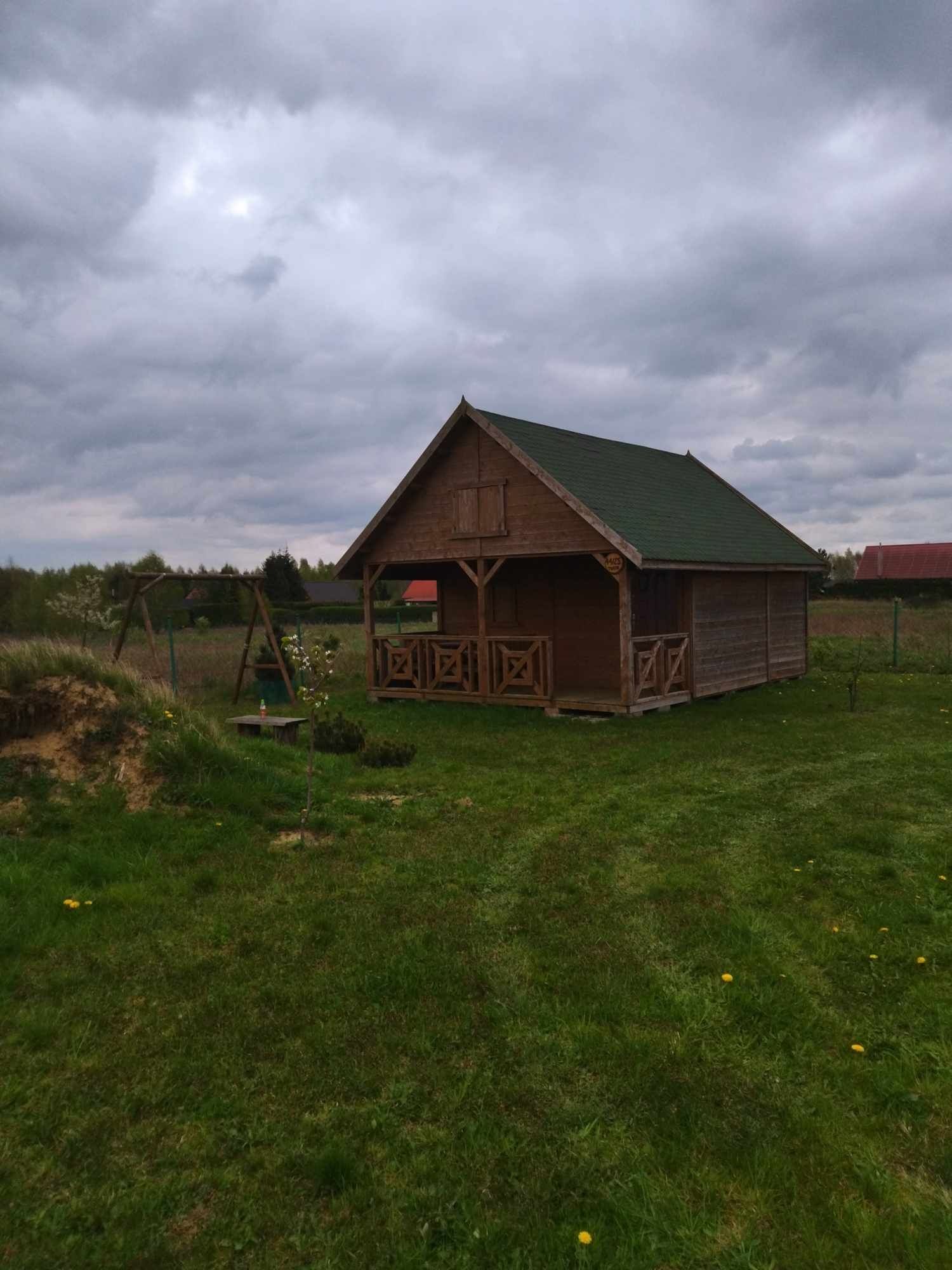 Działka z domkiem jezioro Woświn