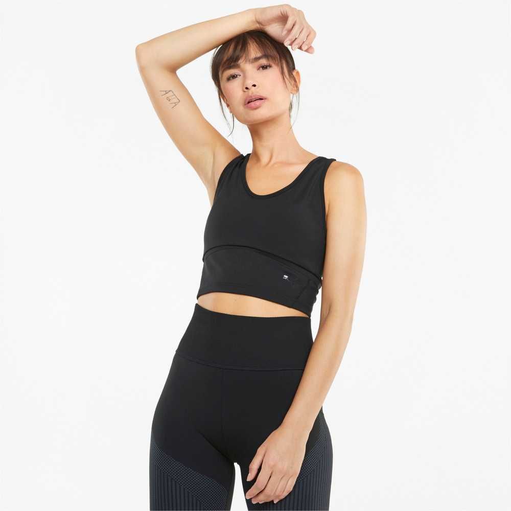 PUMA Fitted Tank Top Nowy Stanik Sportowy Fitness M-L-XL Oryginalny