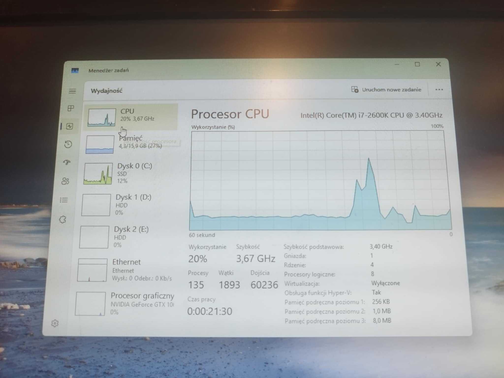 Zestaw Gamingowy komputer i7 + GTX 1060 + RGB + Monitor + GRATISY!