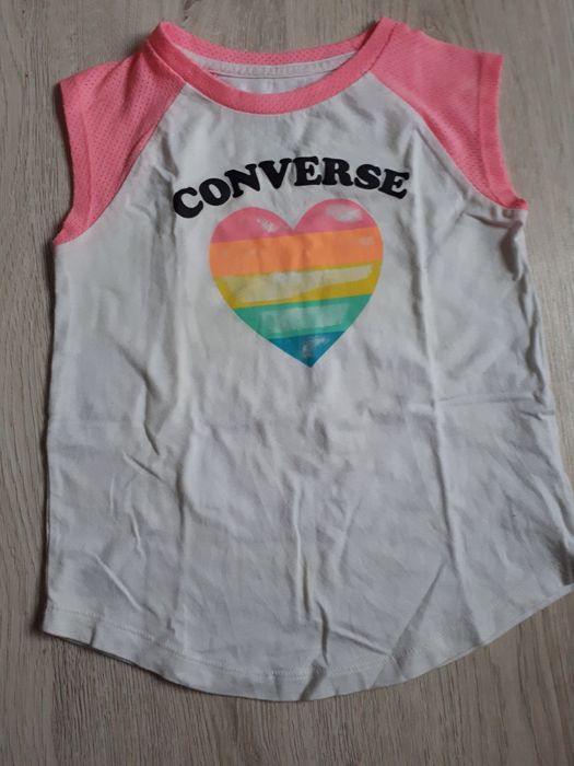 Bluzka t-shirt koszulka Converse 116/122 dziewczynka