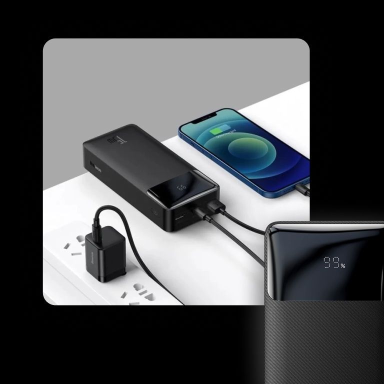 Power Bank Baseus 30000mAh, 20000mAh, 10000mAh 15W, 20w,33w,65w,x