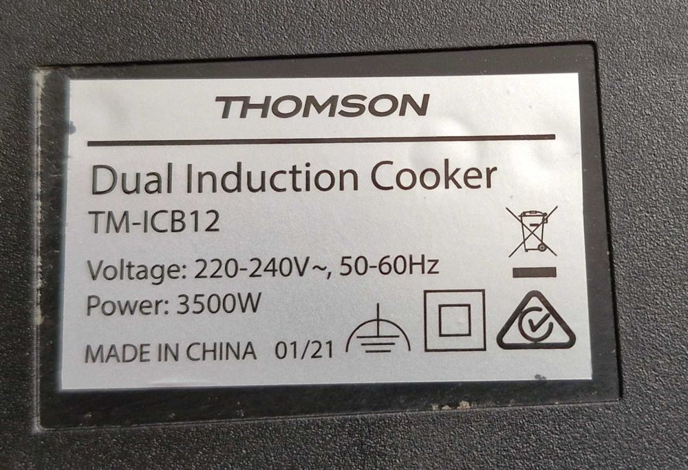 Płyta indukcyjna Thomson TM-ICB2 dwupalnikowa - uszkodzona