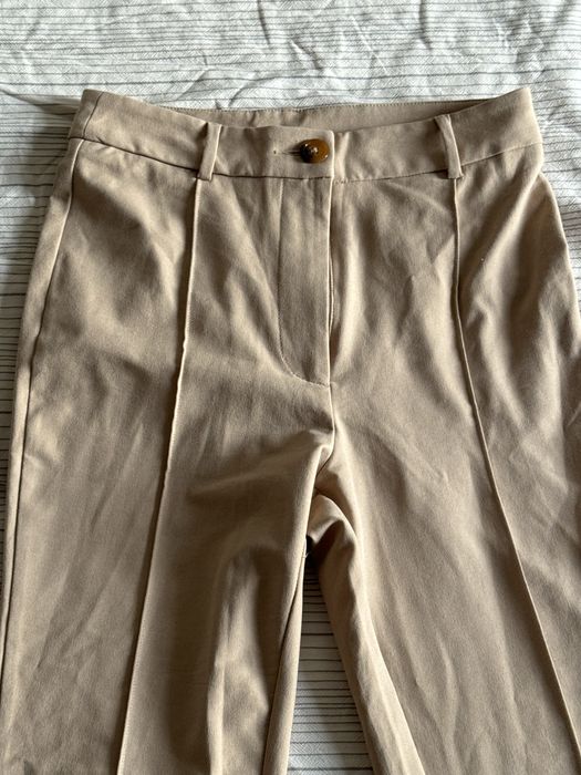 Бежевые штаны песочные брюки Shein