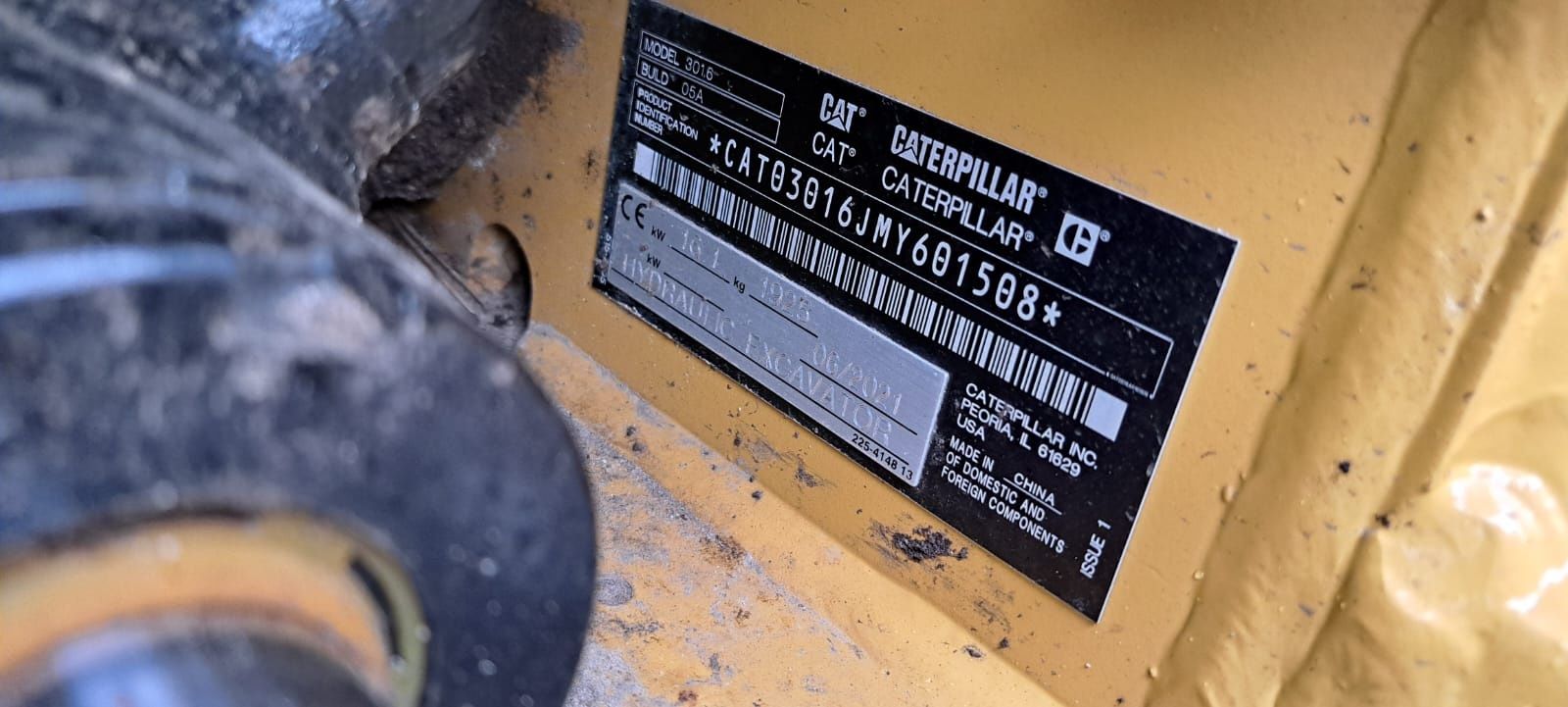 Minikoparka Caterpillar CAT 301.6 Klima 2021