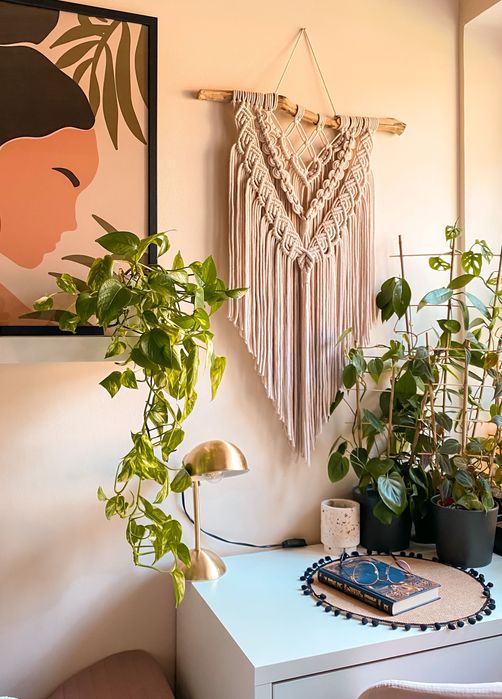 Makrama XXL Rebecca, dekoracja ścienna, dekoracja boho na ścianę