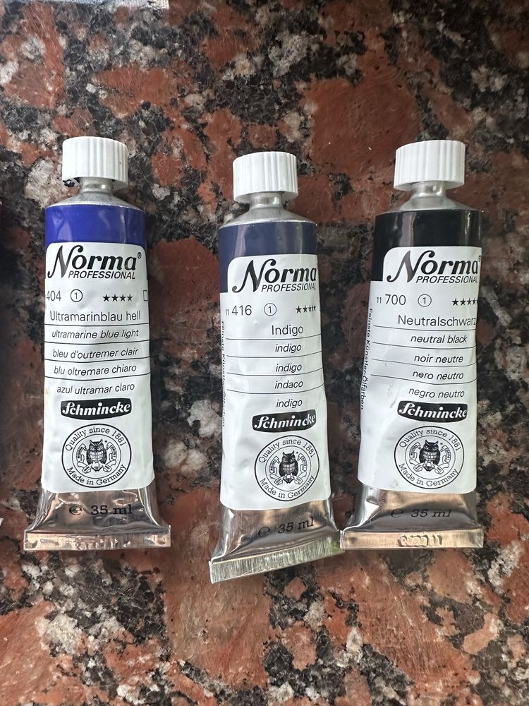 Farby olejne schmincke norma professional 7 kolorów