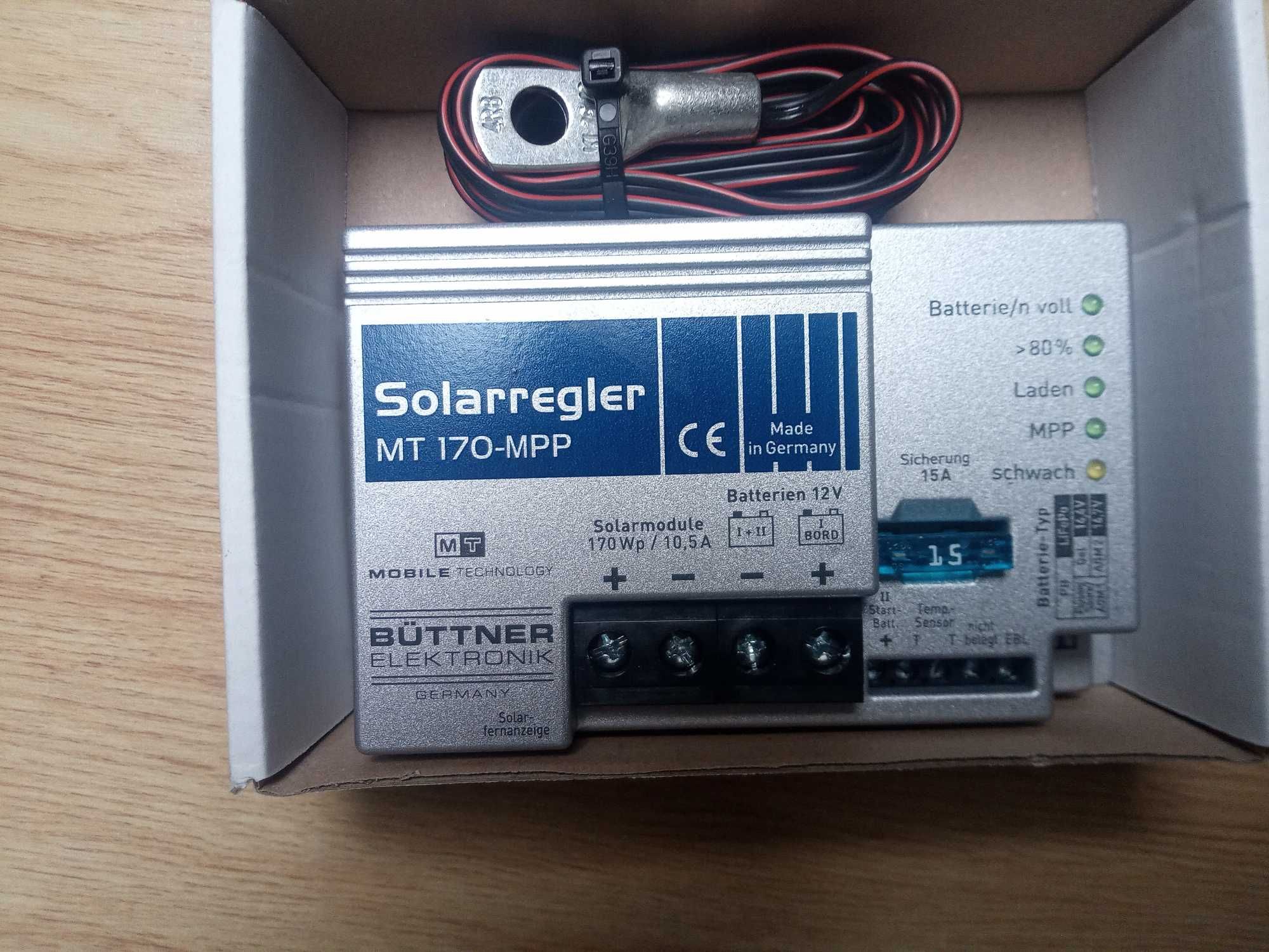 Regulator ładowania solara 12V Buttner MT MPP 170 i MT-230 PP