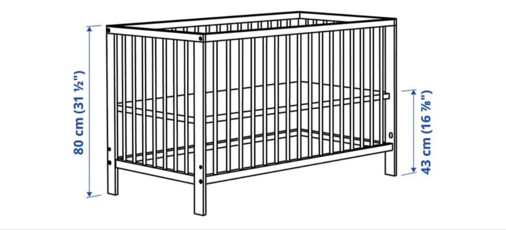Sprzedam łóżeczko dzieciece 60x120