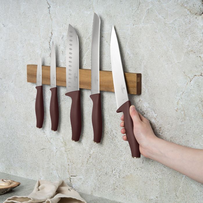 Zestaw 5 Noży Kuchennych Z Listwą Berlinger Haus Bh-2944 Leonardo