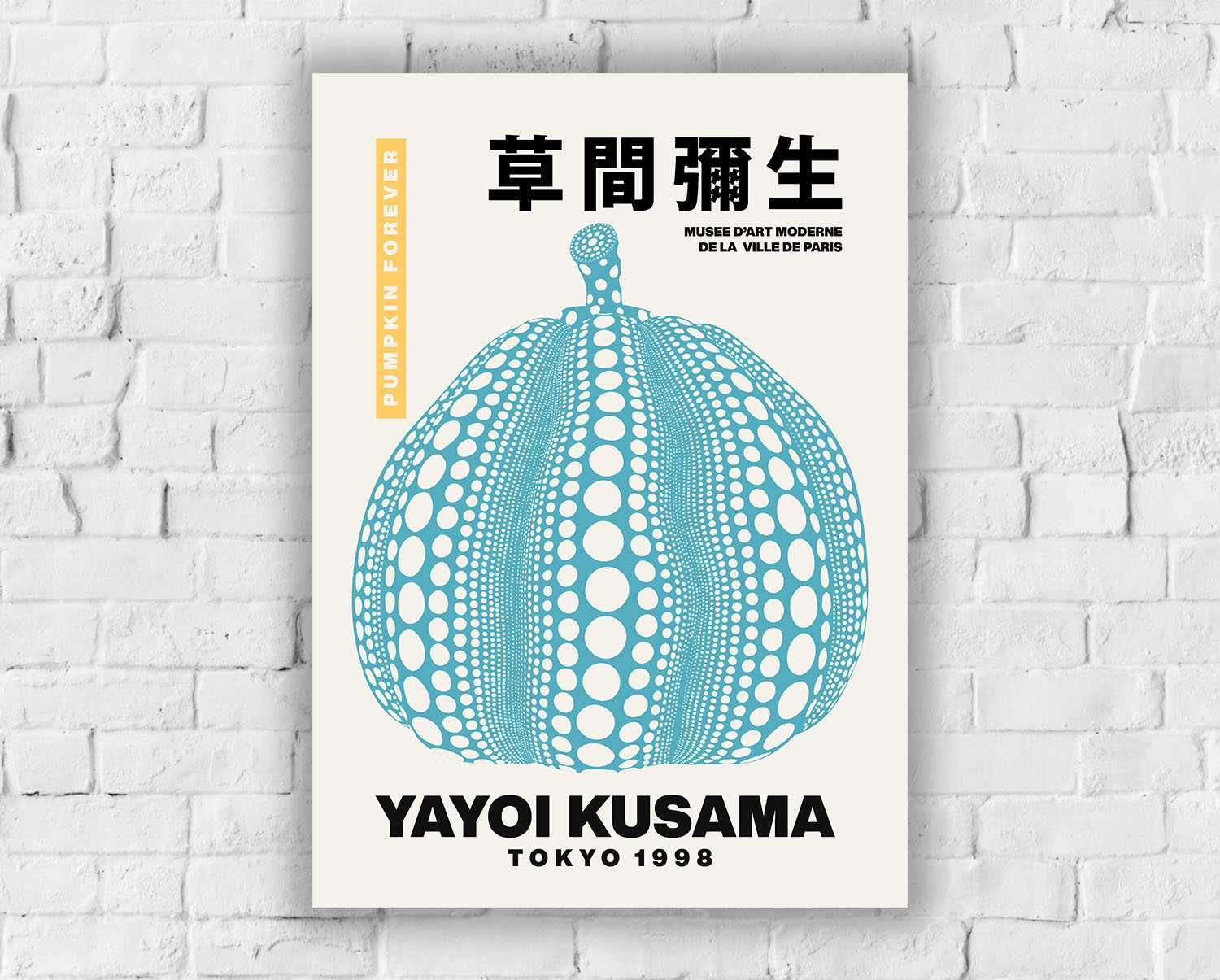 Plakat Yayoi Kusama - Tokyo 1998, Dynia (Rozmiar A2 - 42 x 59.4 cm)